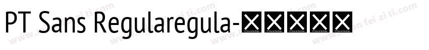 PT Sans Regularegula字体转换